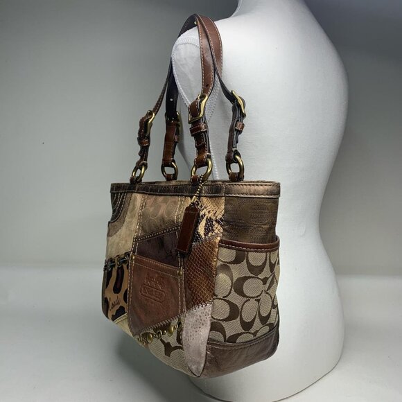 Vintage brown and tan Coach - Picture 4 of 8